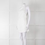 Faithful The Brand White Linen One Shoulder Dress
