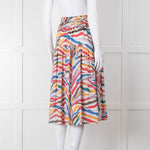 Leon & Harper Multi Coloured Tiered Tie Waist Skirt