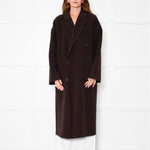 Rag & Bone Manteco Brown Wool Double Breasted Coat