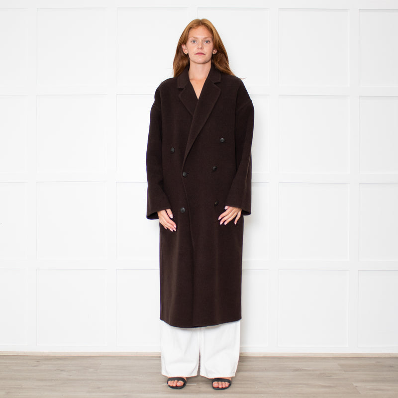 Rag & Bone Manteco Brown Wool Double Breasted Coat