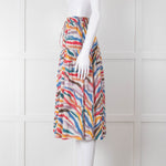 Leon & Harper Multi Coloured Tiered Tie Waist Skirt