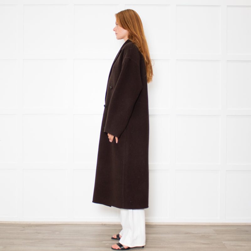 Rag & Bone Manteco Brown Wool Double Breasted Coat