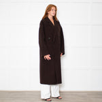 Rag & Bone Manteco Brown Wool Double Breasted Coat