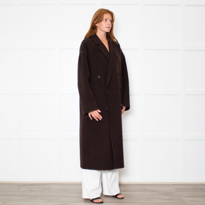 Rag & Bone Manteco Brown Wool Double Breasted Coat