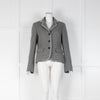 Loro Piana Grey Cashmere Sparkle Knit Jacket