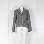 Loro Piana Grey Cashmere Sparkle Knit Jacket