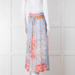 Marc Cain Sports Blue Multi Print Stretch Waist Skirt