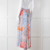 Marc Cain Sports Blue Multi Print Stretch Waist Skirt