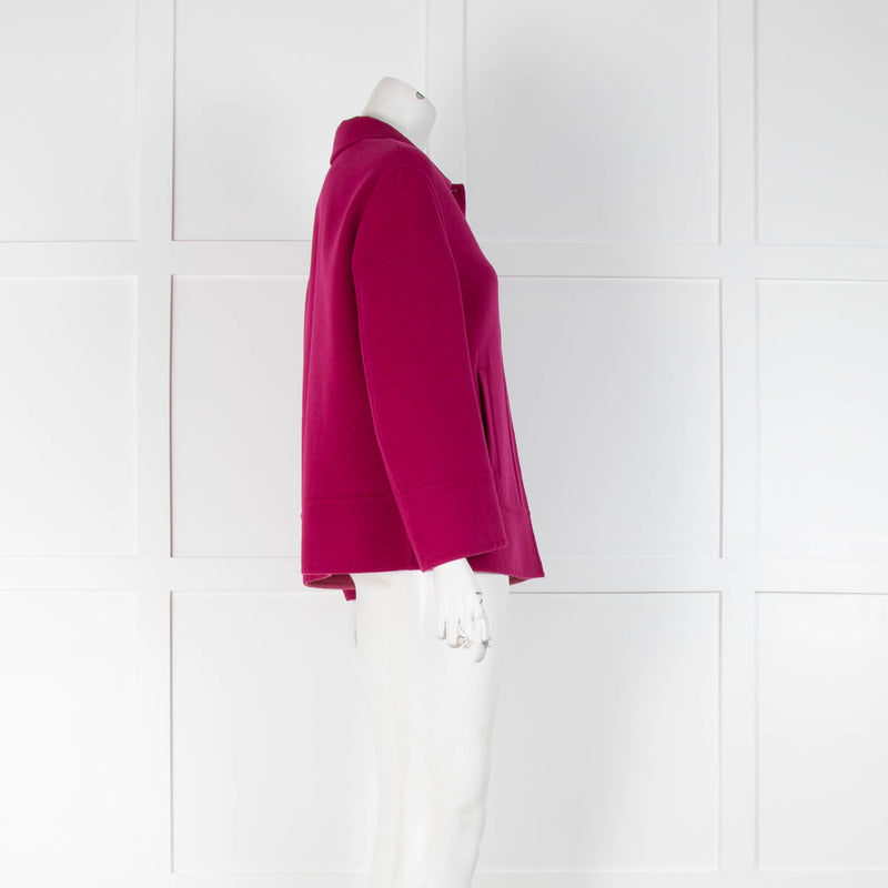 Loro Piana Fuschia Cashmere Short Jacket