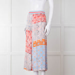 Marc Cain Sports Blue Multi Print Stretch Waist Skirt