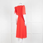 Alice + Olivia Red Short Sleeve Wrap Dress