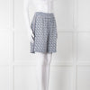 Burberry B Logo Cobalt Silk Shorts