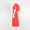 Alice + Olivia Red Short Sleeve Wrap Dress