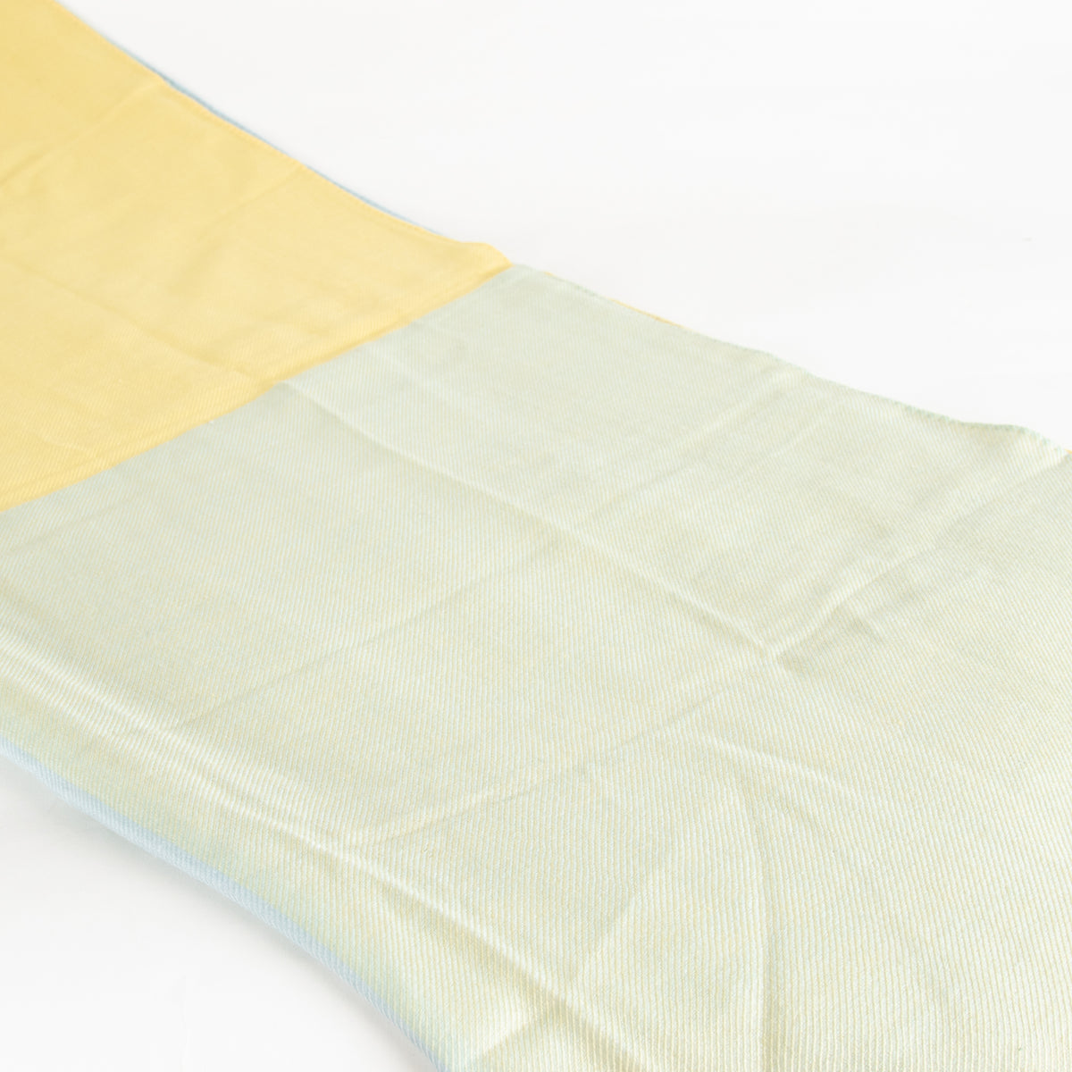 Loro Piana  Yellow and Blue Cashmere/Silk Mix Scarf
