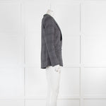 Caractere Grey Silver Thread Tweedy Blazer