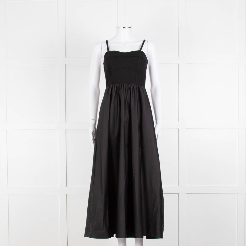 Me + Em Black Elasticated Back Sleeveless Maxi Dress