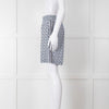 Burberry B Logo Cobalt Silk Shorts