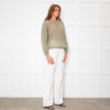 Marella Sage Green Mohair Roundneck Jumper