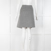Loro Piana Grey Cashmere Skirt with Leather Closure