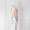 Burberry Peach B Logo Strappy Swimsuit