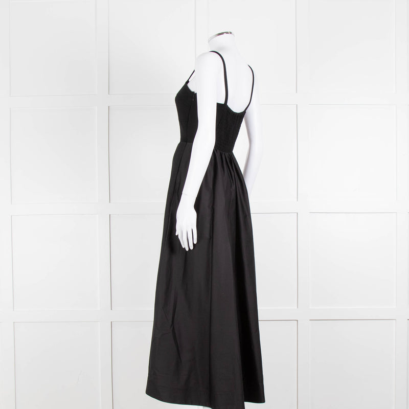 Me + Em Black Elasticated Back Sleeveless Maxi Dress