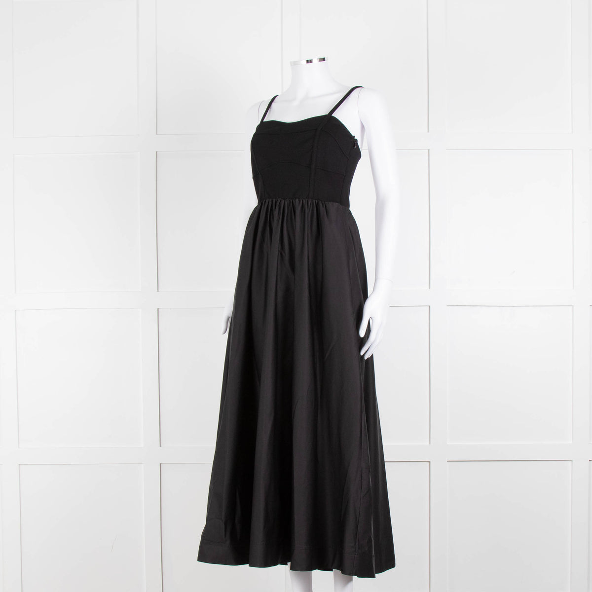 Me + Em Black Elasticated Back Sleeveless Maxi Dress