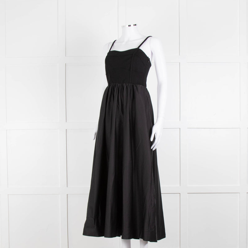 Me + Em Black Elasticated Back Sleeveless Maxi Dress