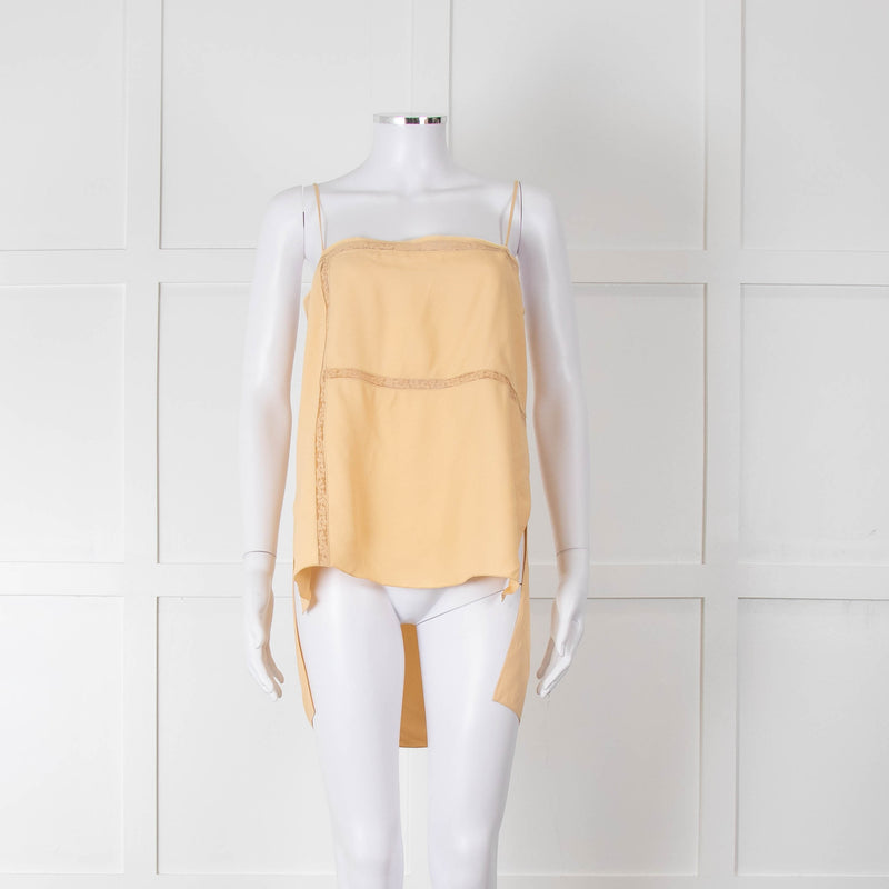 Chloe Yellow Lace Spaghetti Strap Camisole Top