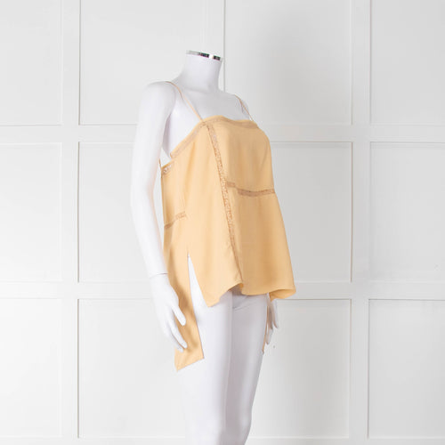 Chloe Yellow Lace Spaghetti Strap Camisole Top