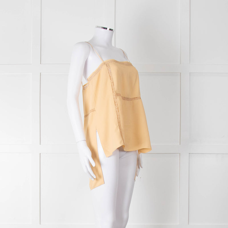 Chloe Yellow Lace Spaghetti Strap Camisole Top