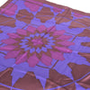 Tod's Electric Blue and Burgundy Silk Scarf