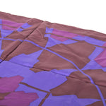 Tod's Electric Blue and Burgundy Silk Scarf