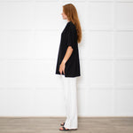 Raey Black Oversized Cotton T-Shirt