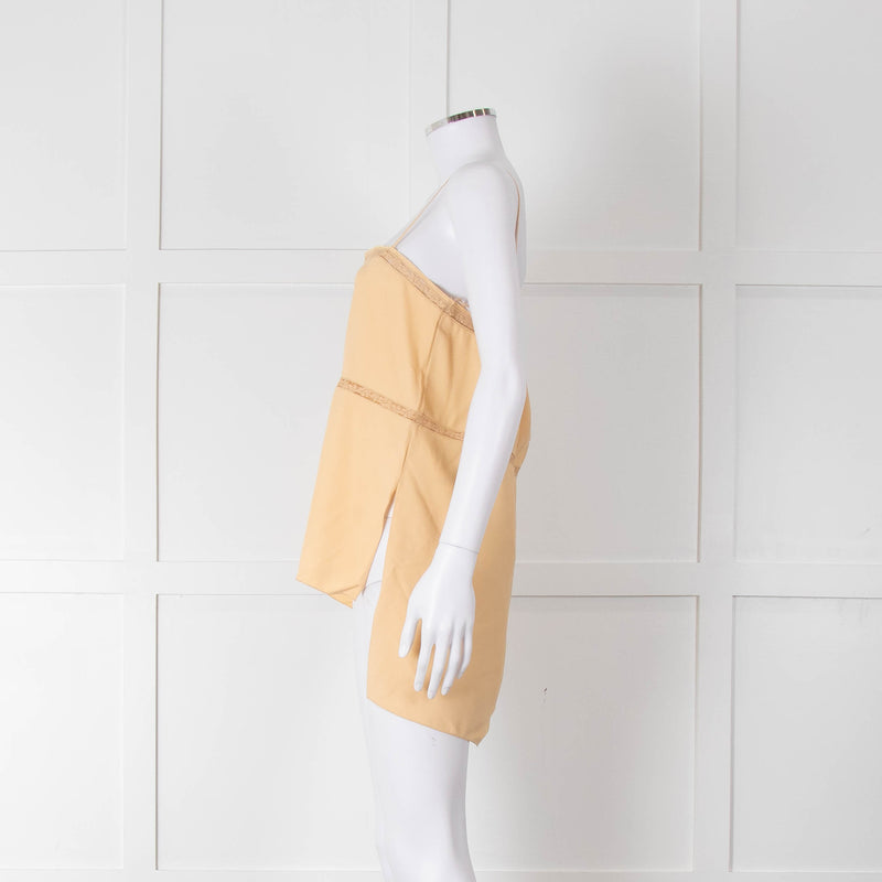 Chloe Yellow Lace Spaghetti Strap Camisole Top