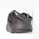 Yves Saint Laurent Black Roady Tote With Sparkly Leather Handle