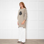Moncler Genius x Rick Owens Khaki Logo T Shirt