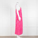 Zadig & Voltaire Pink Silk Cream Lace Trim Slip Dress