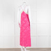 Zadig & Voltaire Pink Silk Cream Lace Trim Slip Dress