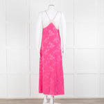 Zadig & Voltaire Pink Silk Cream Lace Trim Slip Dress