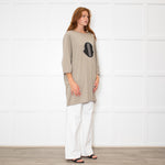 Moncler Genius x Rick Owens Khaki Logo T Shirt