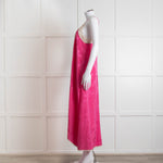 Zadig & Voltaire Pink Silk Cream Lace Trim Slip Dress