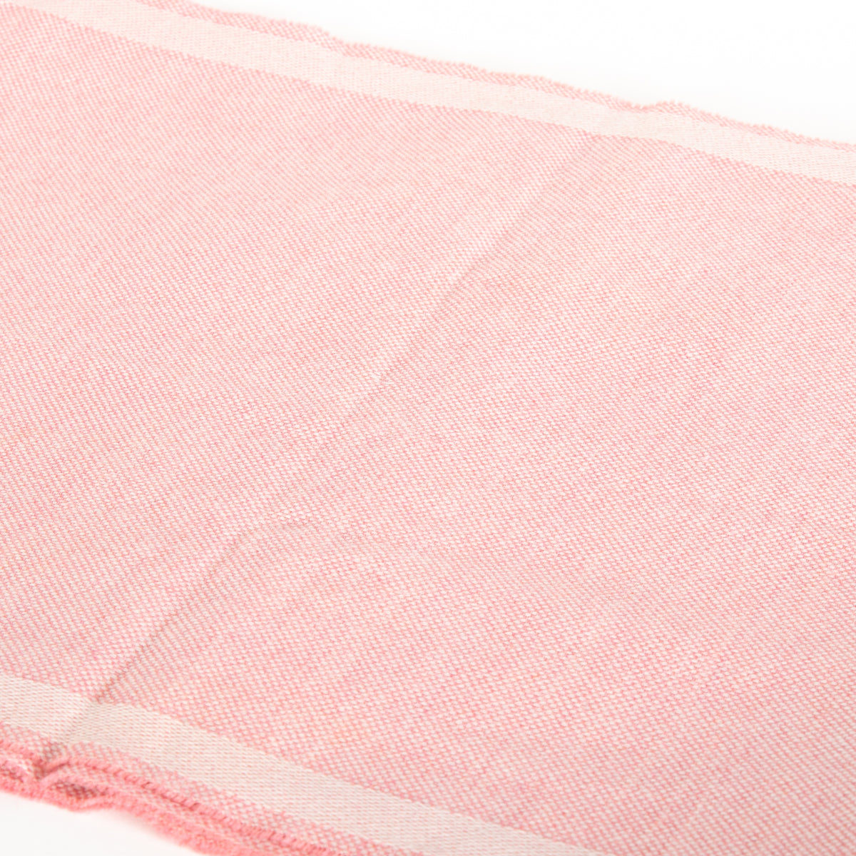 Valentino Pink Logo Woven Wool Scarf