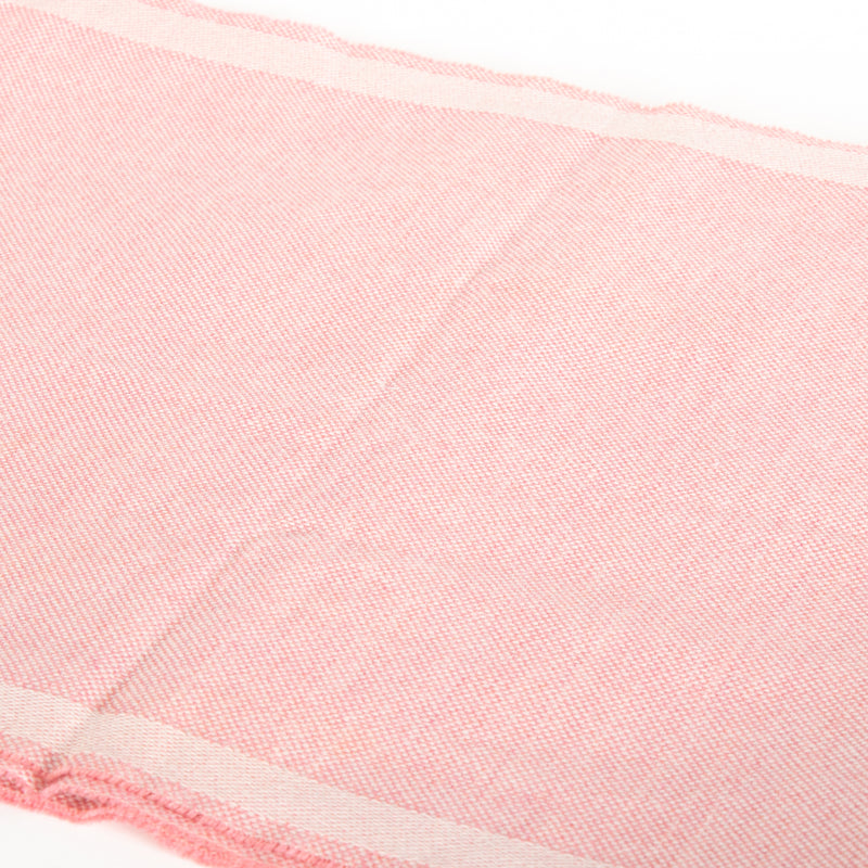 Valentino Pink Logo Woven Wool Scarf
