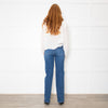 Ba&sh Cream Embroidered Button Up Blouse