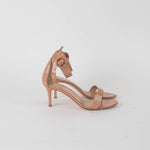 Gianvito Rossi Nude Patent Heeled Sandal