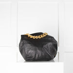Hopeful London Black Crossbody Bag with Gold Chain