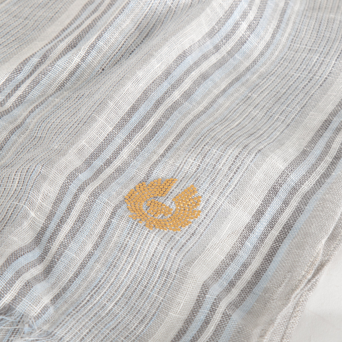 Belstaff Blue Toned Stripe Scarf