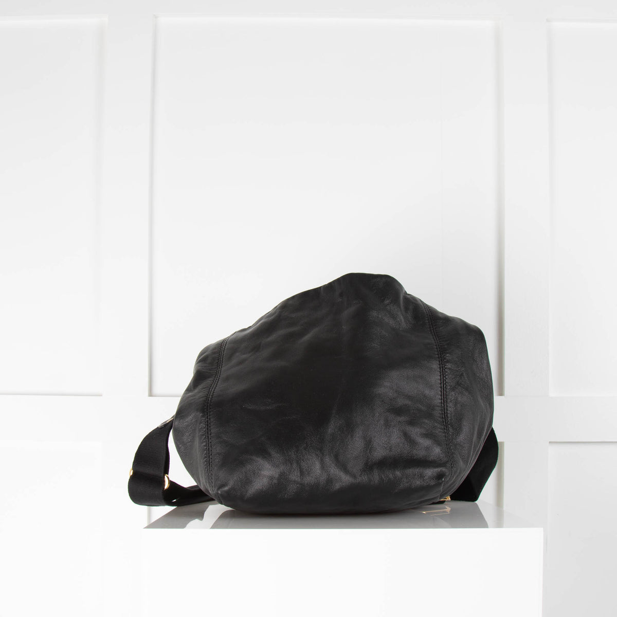 Hopeful London Black Crossbody Bag with Gold Chain