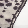 Valentino Sheer Grey and Purple Animal Print Scarf