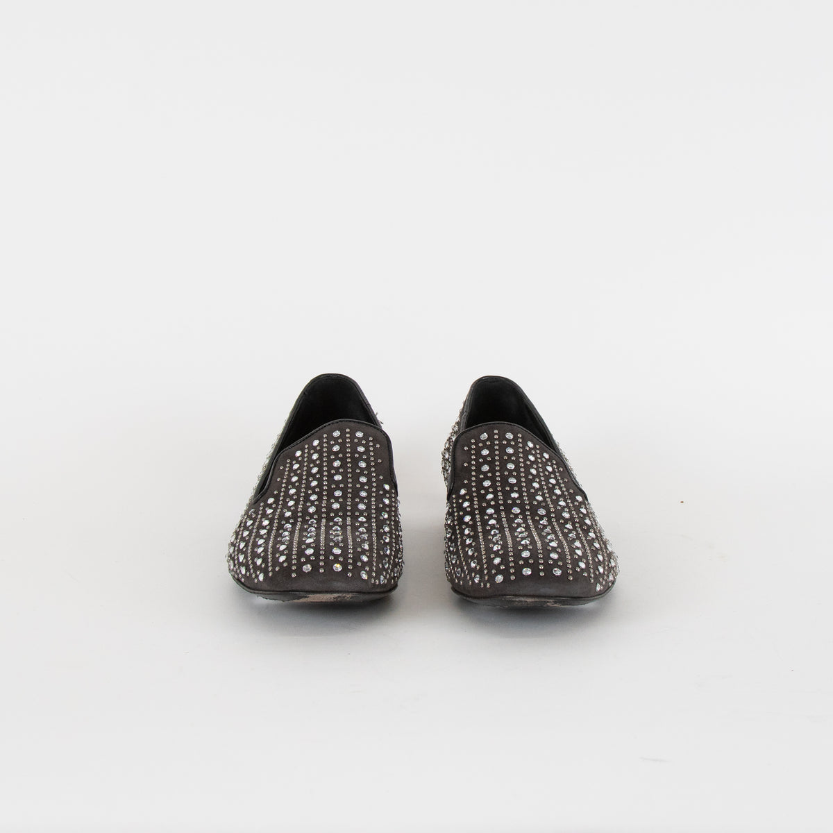 Church's Black Suede Crystal Classic Slipper